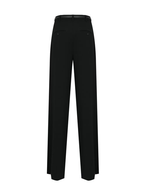 Pantalone largo Jez in cady con cintura MAX MARA STUDIO | 2526136011600001